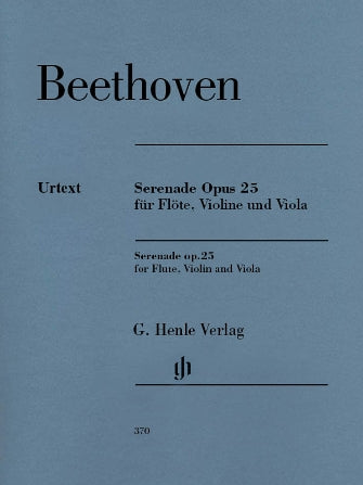 Beethoven Serenade for Flute, Violin and Viola Opus 25