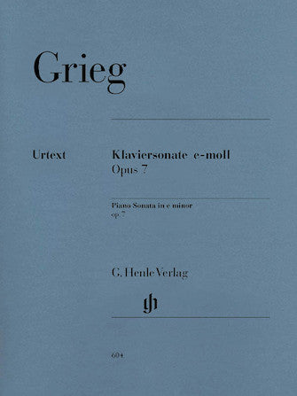 Grieg: Piano Sonata in E minor, Opus 7
