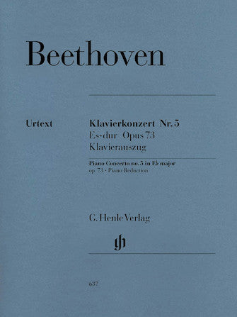 Beethoven Concerto for Piano and Orchestra No 5 in E Flat major Opus 73
