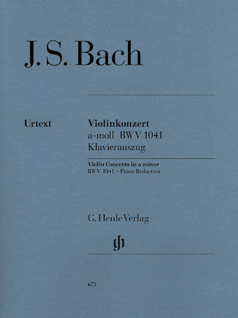 Bach Concerto for Violin and Orchestra in A minor BWV 1041