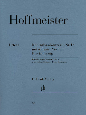 Clearance: Hoffmeister Concerto No. 1 for Double Bass and Orchestra with Violin Obblig