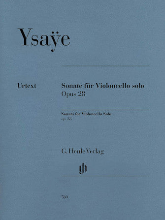 Ysaye Sonata for Violoncello Solo Op. 28