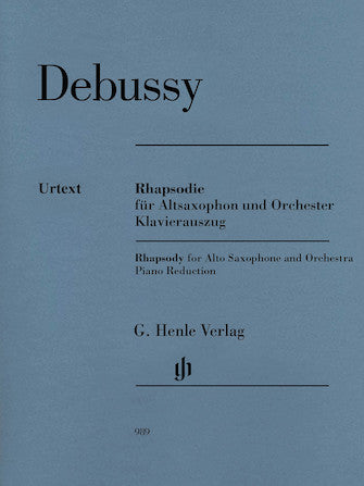 Debussy Rhapsody for Alto Saxophone and Orchestra