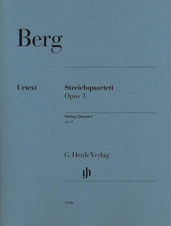 Berg: String Quartet, Opus 3 (Parts)