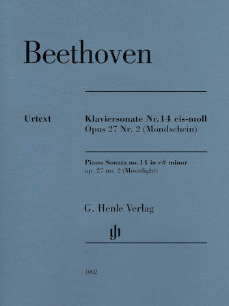Beethoven Piano Sonata No 14 in C sharp minor Opus 27 No 2 (Moonlight)
