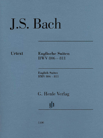 Bach English Suites BWV 806-811 (edition without fingering) O/P
