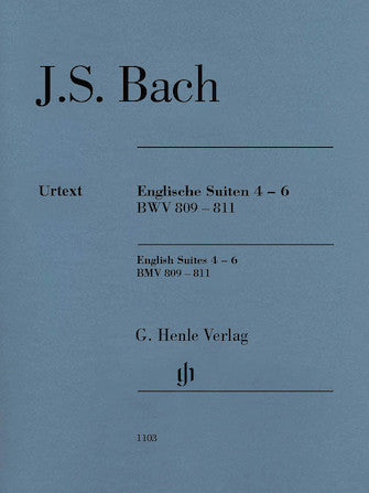 Bach English Suites 4-6 BWV 809-811 O/P