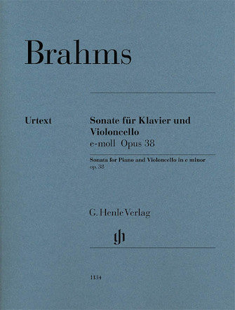 Brahms Violoncello Sonata in E minor Opus 38