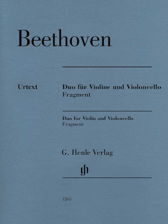 Beethoven Duo for Violin and Violoncello (Fragment)