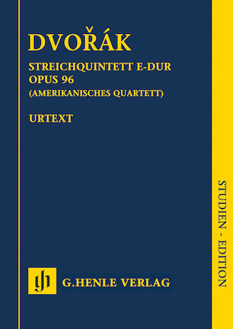 Dvořák: String Quartet in F Major Op. 96 (American Quartet) (Study Score)