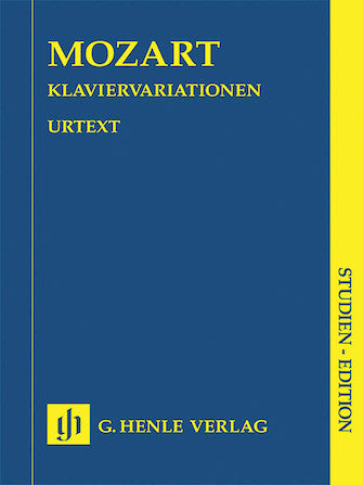 Mozart: Piano Variations (Study Score)