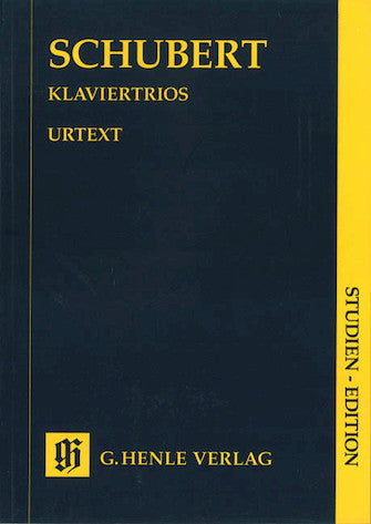 Schubert: Piano Trios (Study Score)
