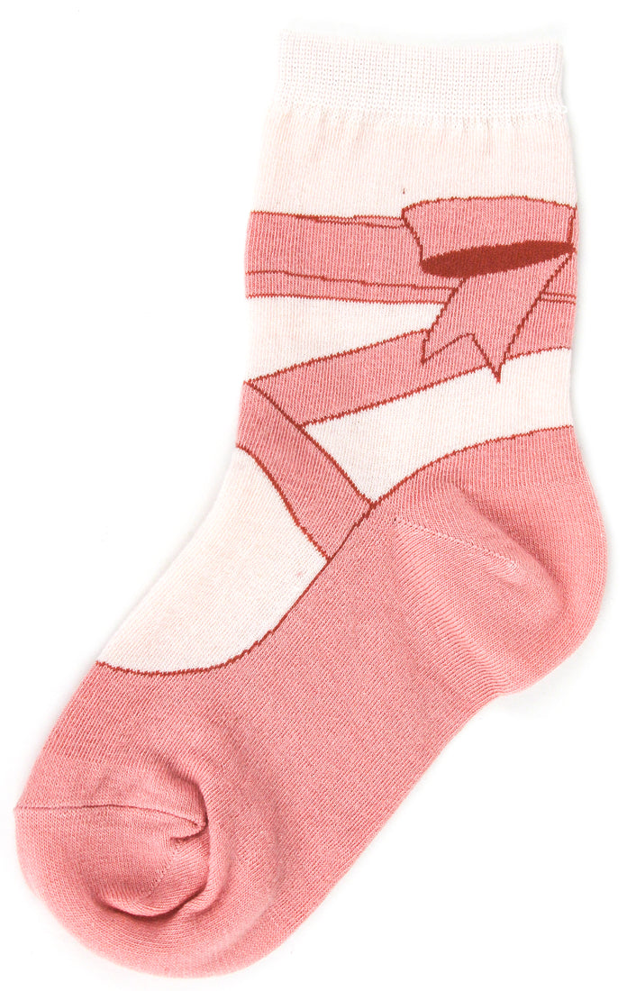 Socks: Ballet Slipper Kid's (Pink Ballet Shoe)