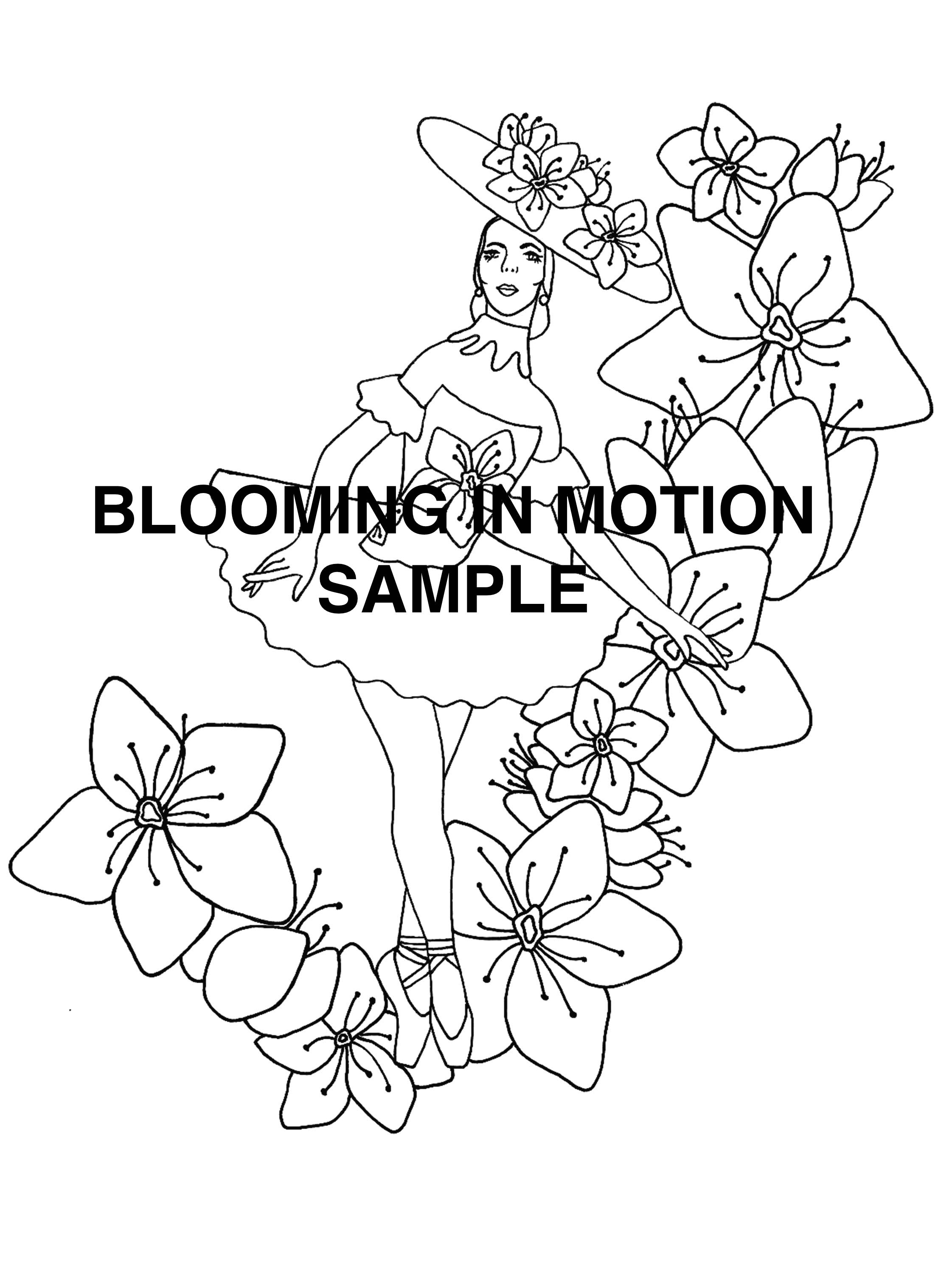 Clearance: Blooming in Motion Coloring Book