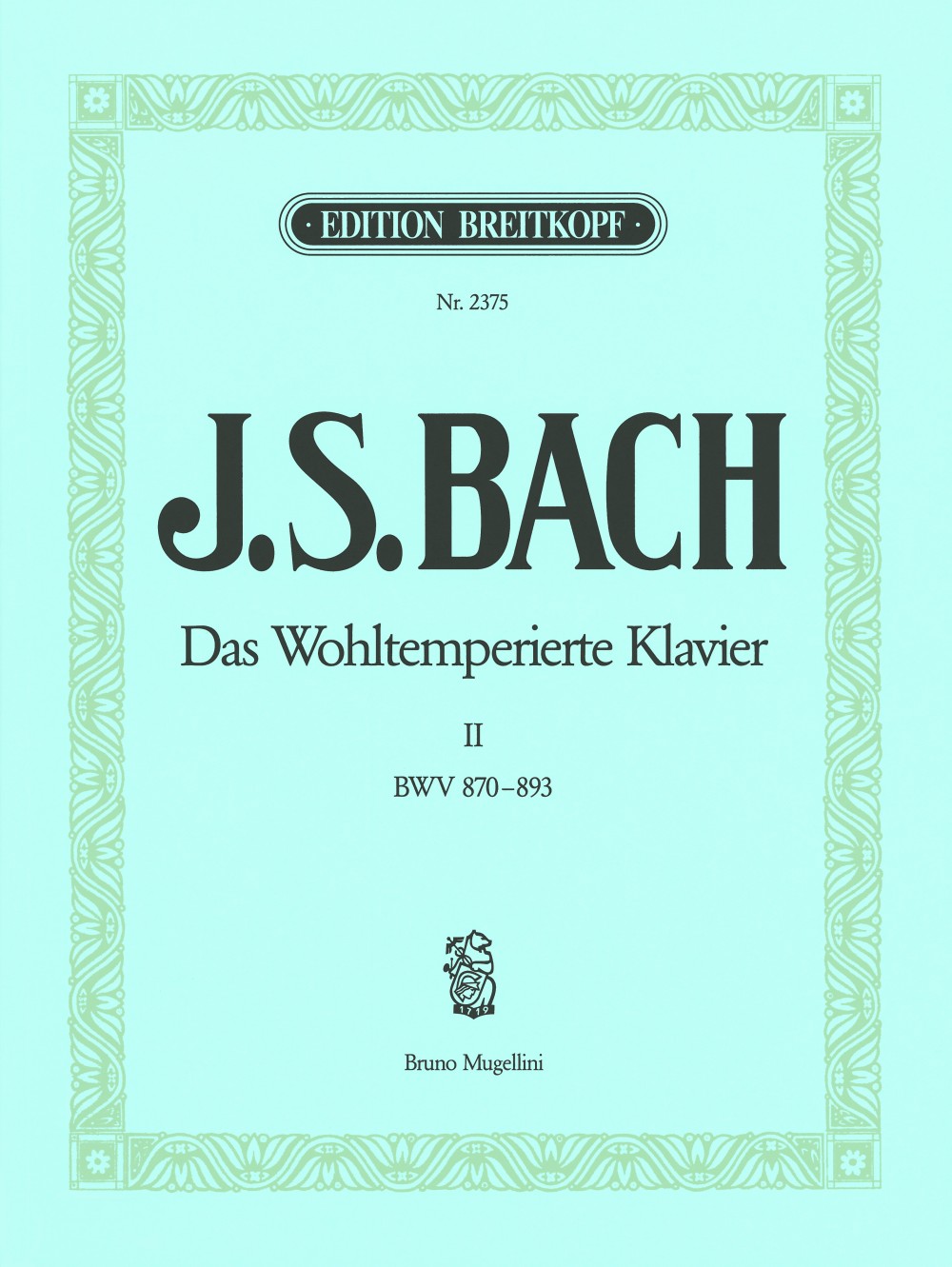 Bach The Well-tempered Clavier Volume 2