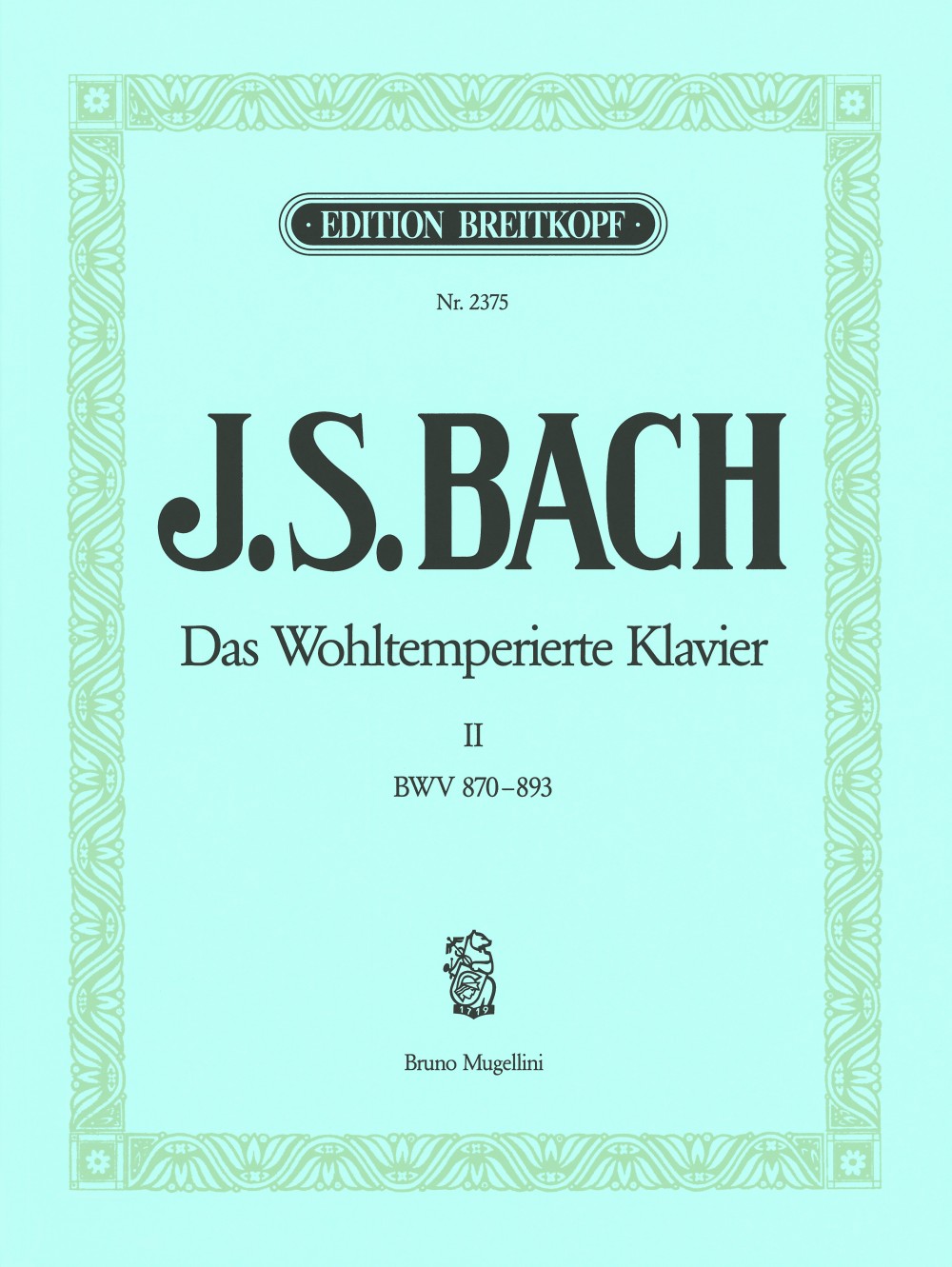 Bach The Well-tempered Clavier Volume 2