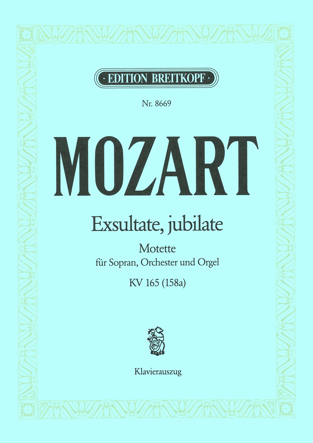Mozart Exsultate Jubilate K165 (158a)