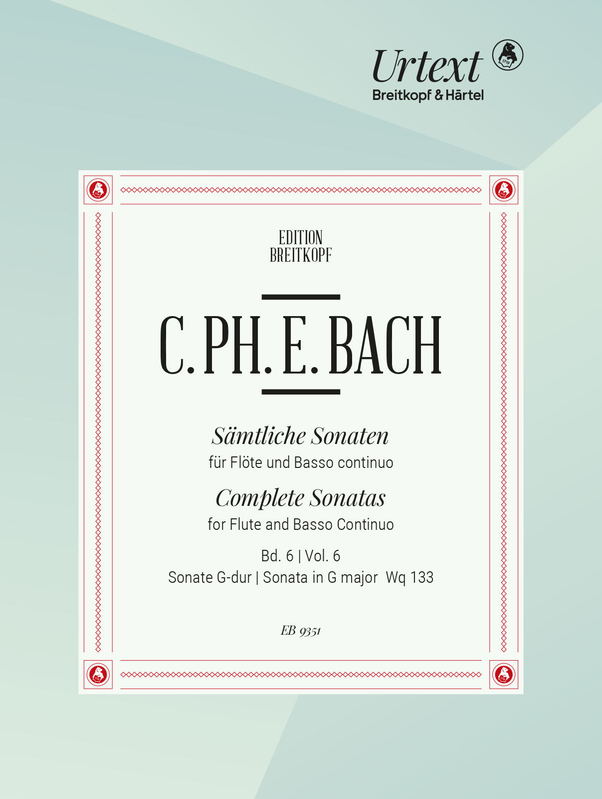 C.P.E. Bach Complete Sonatas Volume 6 - Sonata in G major Wq 133