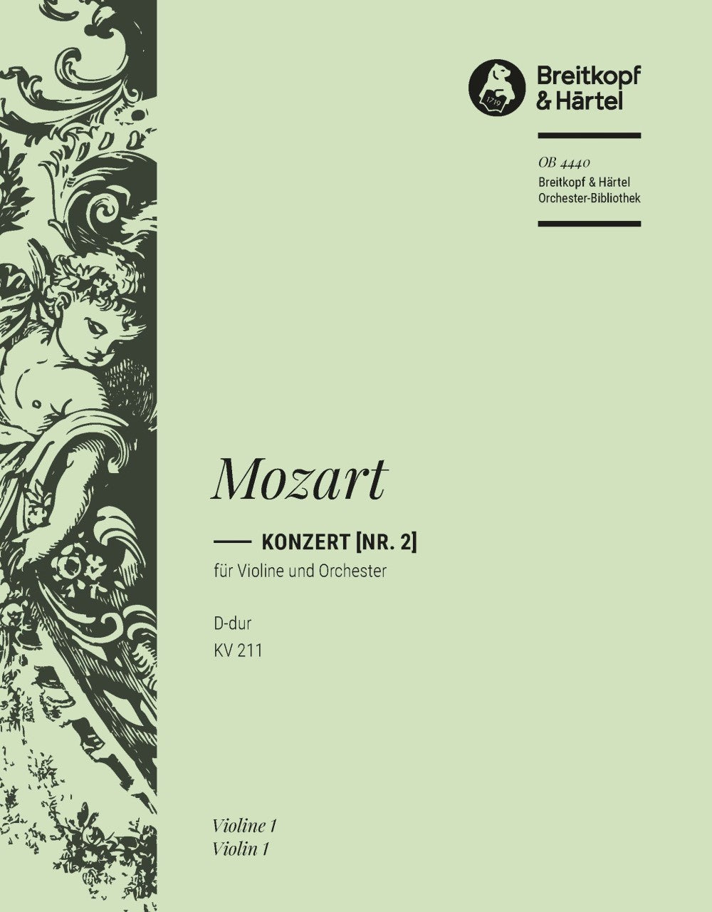 Mozart Violin Concerto No. 2 in D major K. 211 - Violin 1 Part