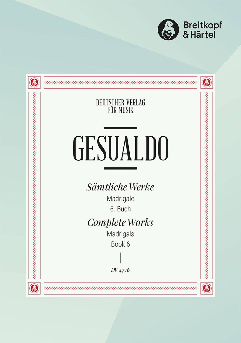 Gesualdo Madrigals Book 6