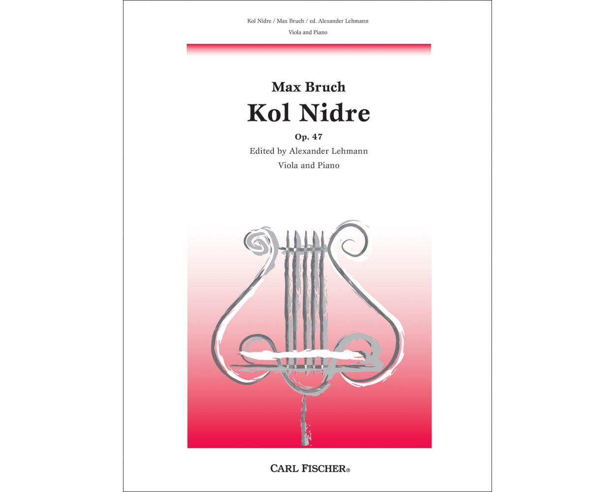 Bruch Kol Nidre op 47 arranged for Viola & Piano