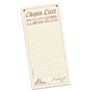 Notepad: Chopin Liszt