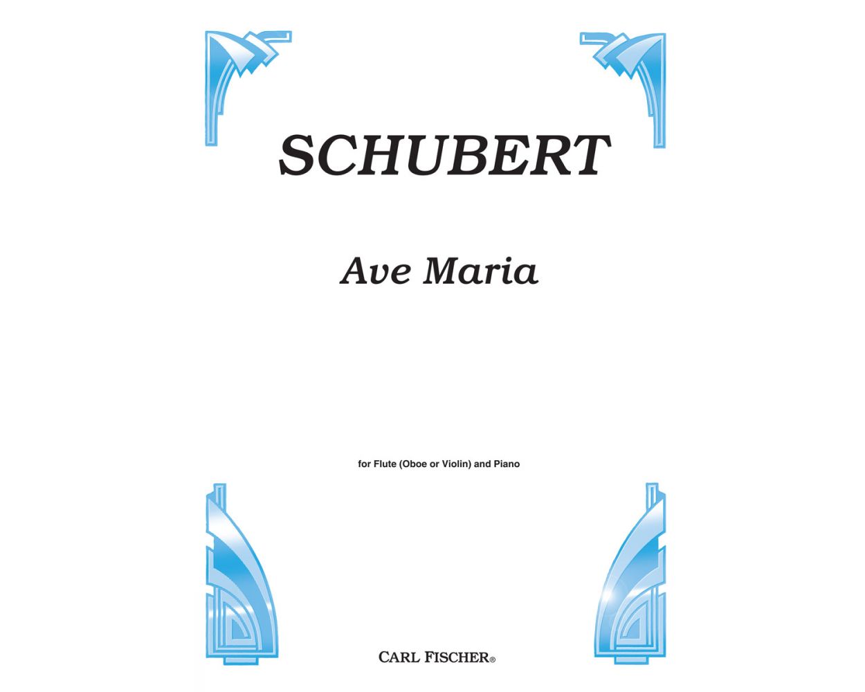 Schubert Ave Maria For Flute (or oboe or violin)