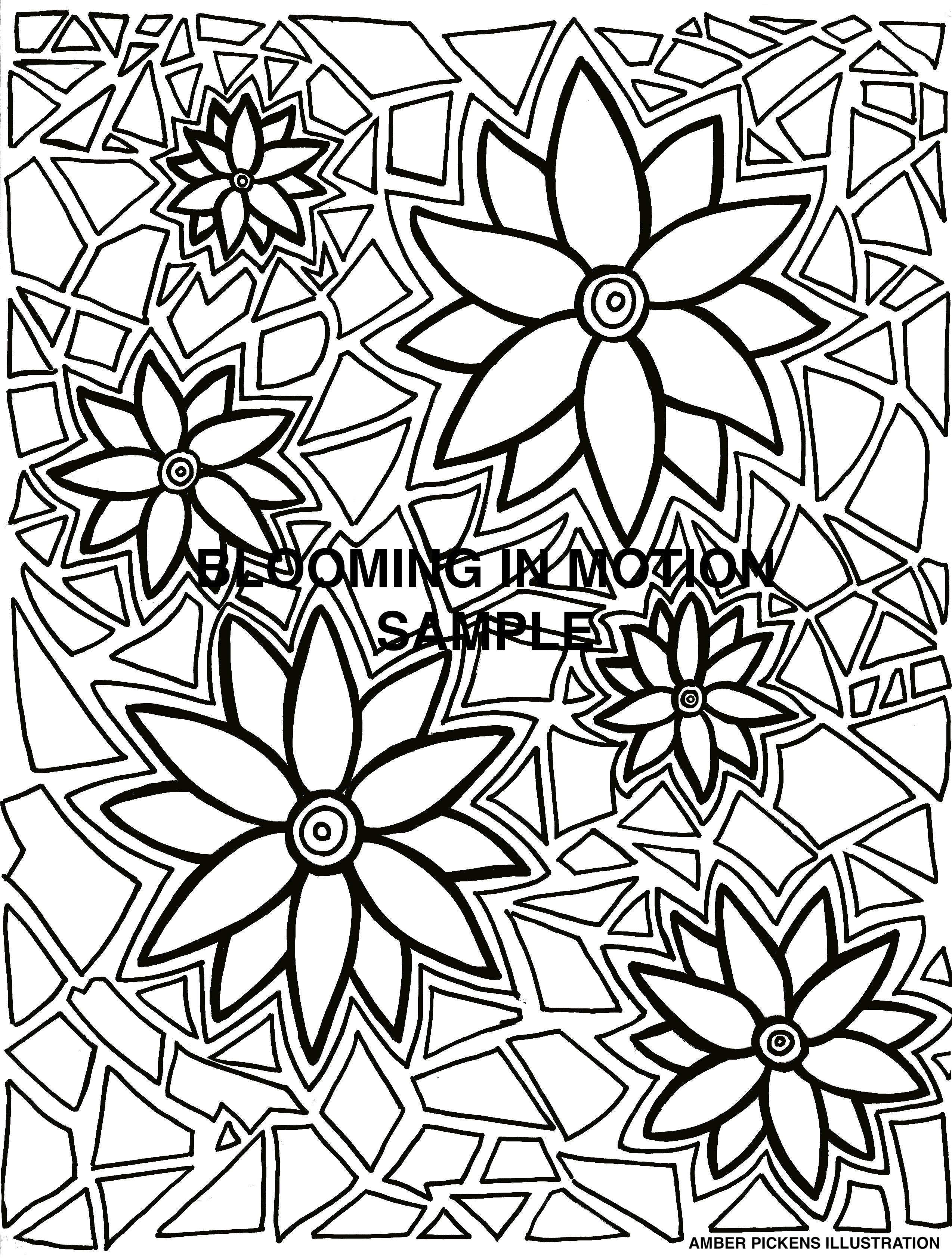 Clearance: Blooming in Motion Coloring Book
