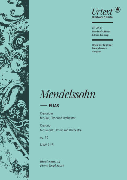 Clearance: Mendelssohn Elijah, Op. 70 - Vocal Score