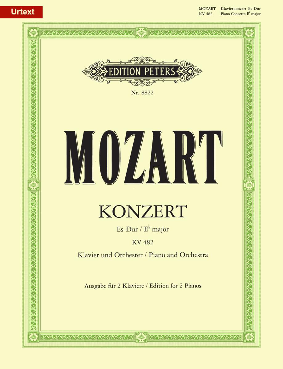 【T9105】Klavierkonzerte 2 & 3 Mozart Piano Concerto No. 22 in E flat K482 (Edition for 2 Pianos)