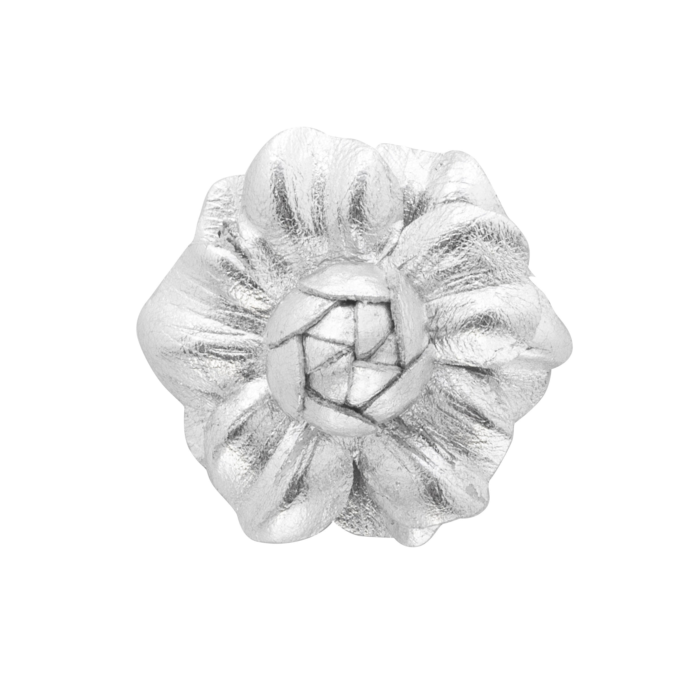 Clearance: Pin: Mini Leather Gardenia