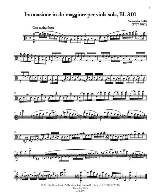 Rolla: Complete Works for Solo Viola, BI. 310-322