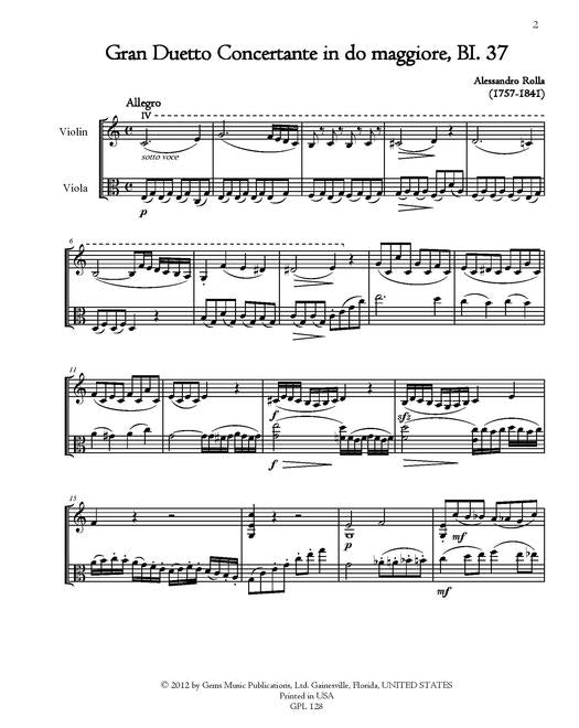 Rolla: 78 Violin Viola Duets Volume 2 BI. 37-39