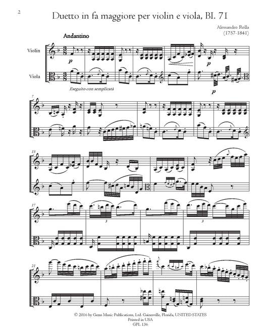 Rolla: 78 Duets Volume 11 BI. 71-74