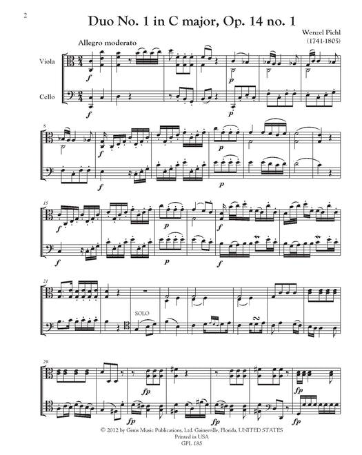 Pichl Three Duos Op. 14