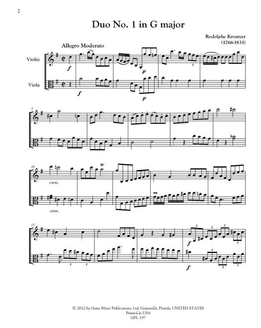 Kreutzer 6 Duos Dialogues Op.2