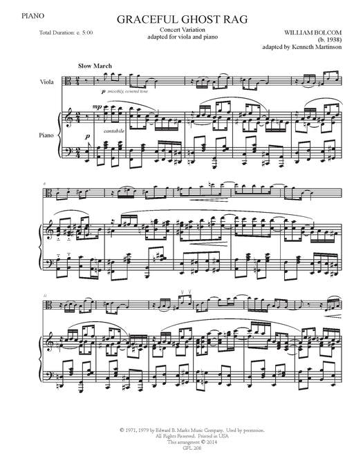 Bolcom Graceful Ghost Rag - Concert Variation