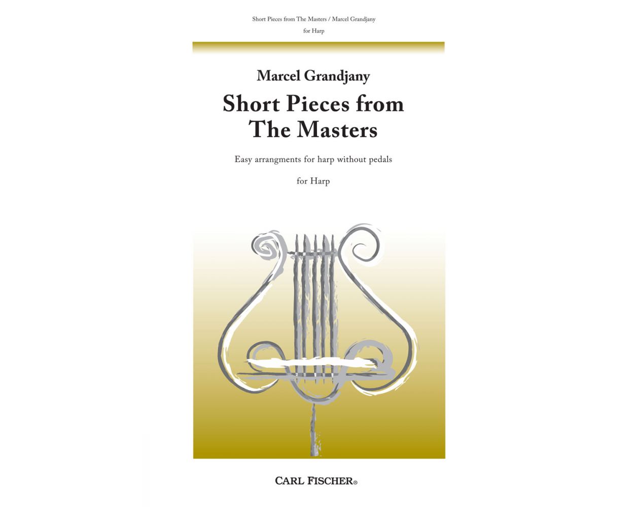 Grandjany Short Pieces From The Masters