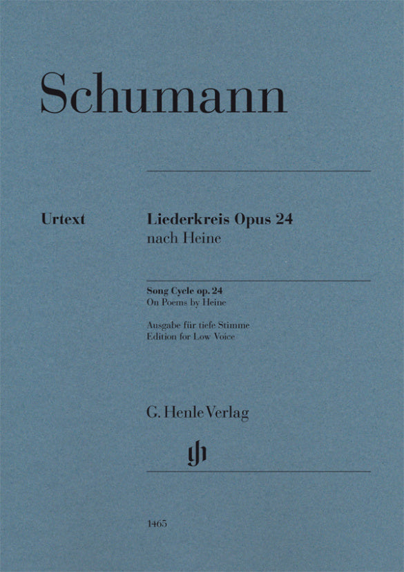 Schumann Liederkreis for Low Voice and Piano, Op. 24