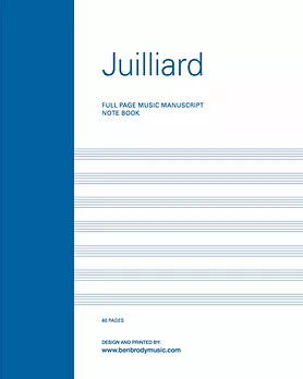 Manuscript Paper Wire-bound Notebook: Juilliard BBM/Descant, 60pgs (8.5" x 11")