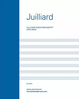 Manuscript Paper Wire-bound Notebook: Juilliard BBM/Descant, 60pgs ("8 1/2x11")