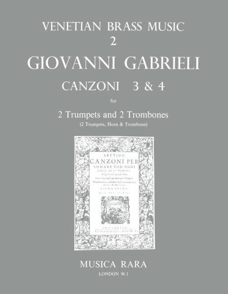 Gabrielli: Canzoni 3 & 4