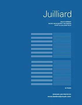 Manuscript Paper Notebook: BBM/Descant Juilliard Multi Format, 60pgs (8.5"x11")