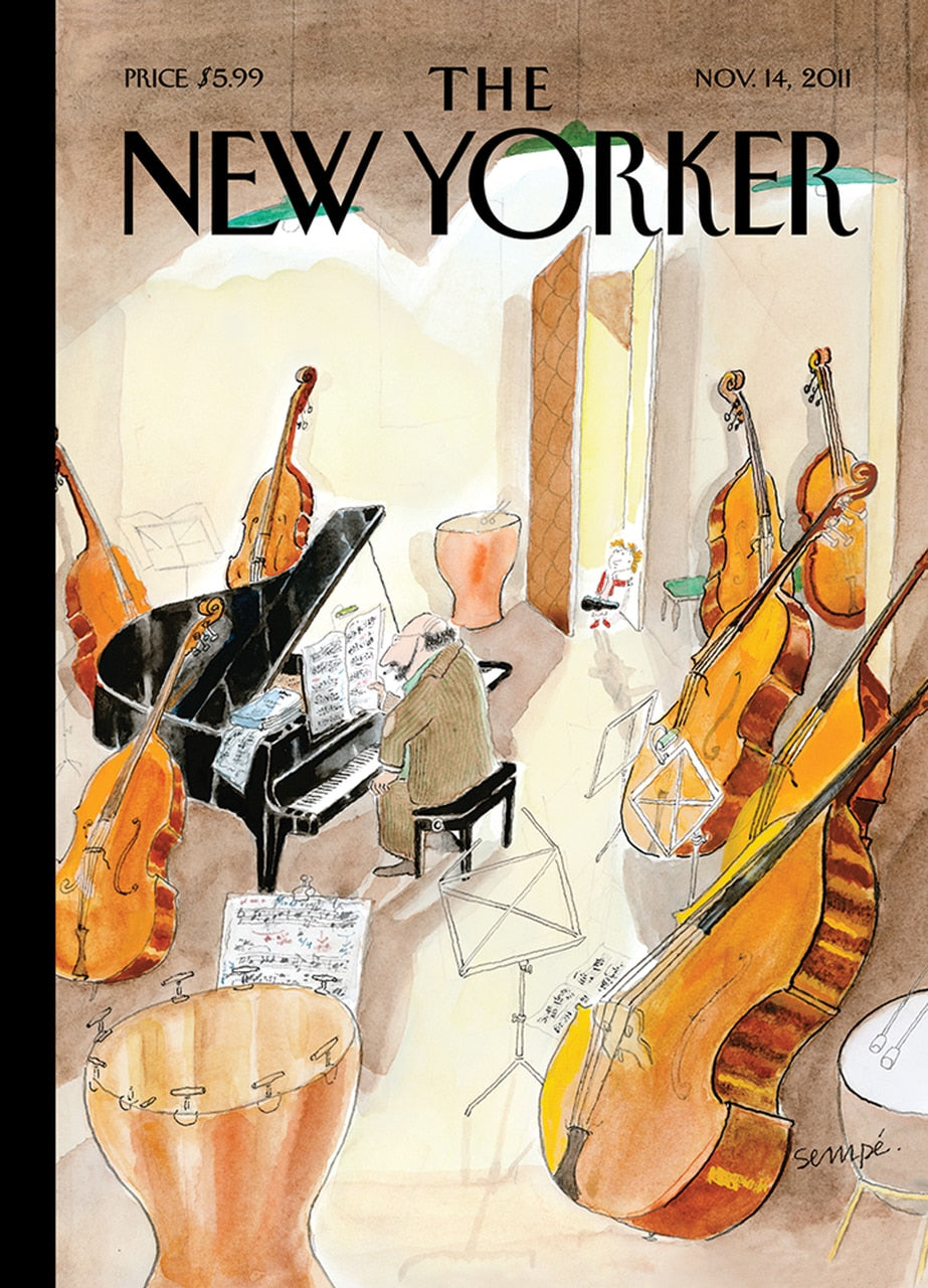 Card: Music Teacher - New Yorker Cover (Blank Inside)
