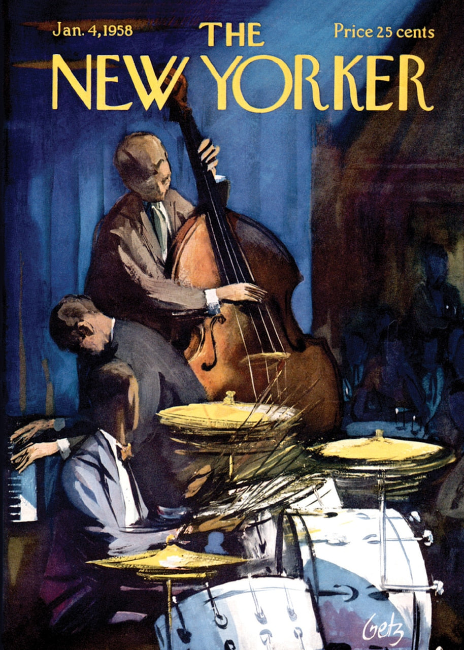 Card: Jazz Band - New Yorker Cover (Blank Inside)