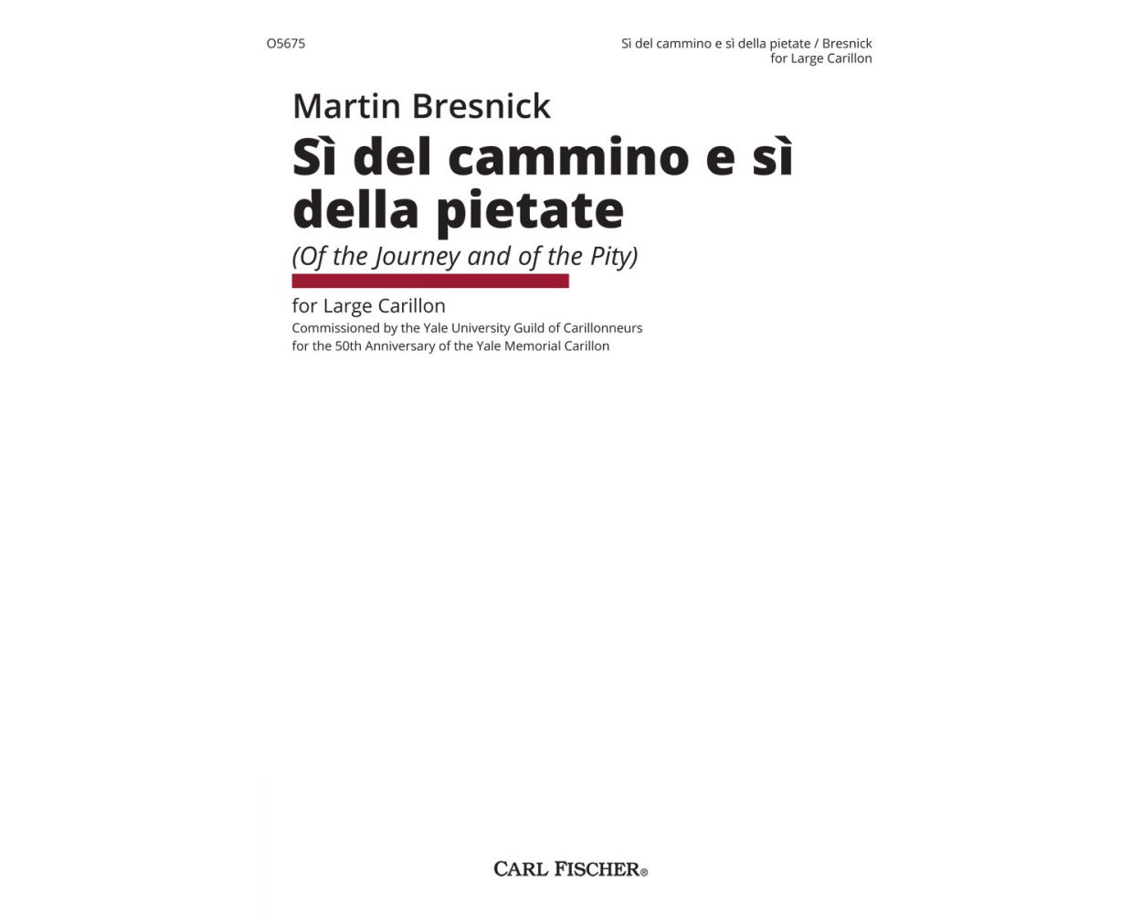 Bresnick Si del cammino e si della pietate