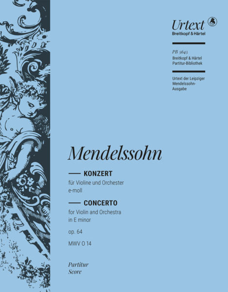Mendelssohn Violin Concerto in E minor Op. 64 MWV O 14 Z Full Score