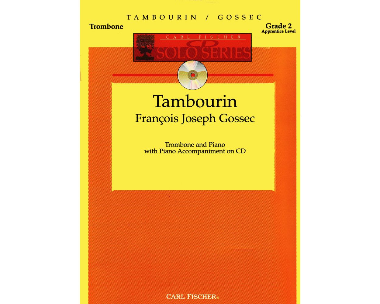 Gossec Tambourin with CD Piano Accompaniment
