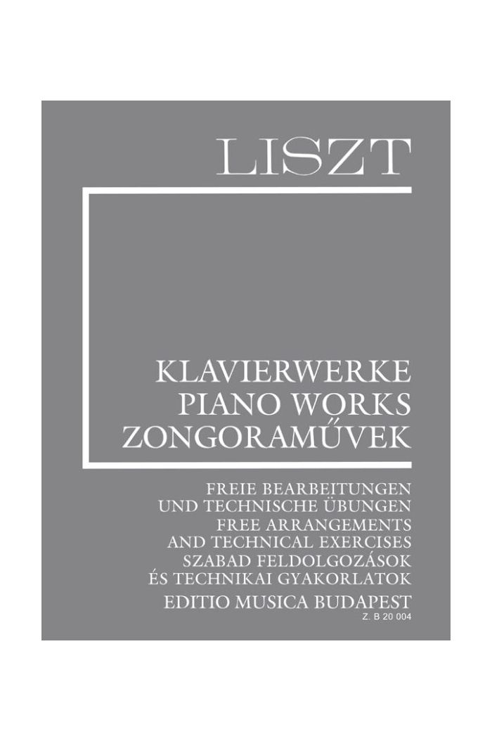 New Liszt Edition Volume 16 - Free Arrangements and Technical Exercises