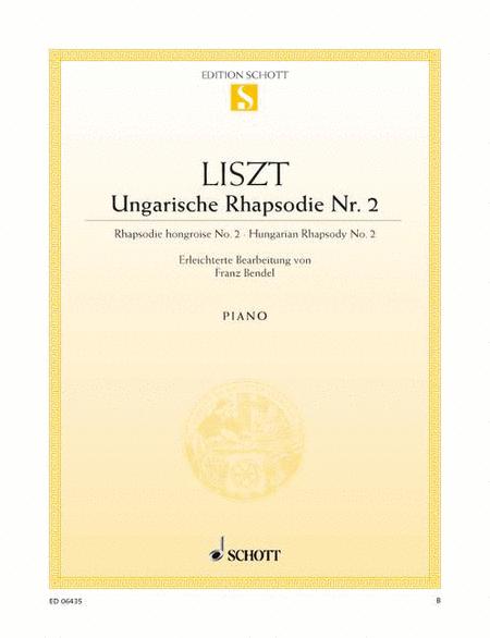 Liszt Hungarian Rhapsody No. 2 in C-sharp Minor Arr. for easy piano by Franz Bendel